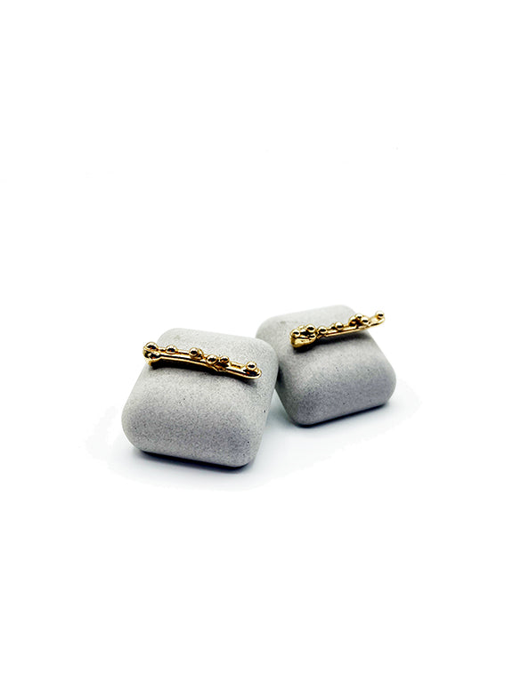 Concrete Gem Earrings Gray