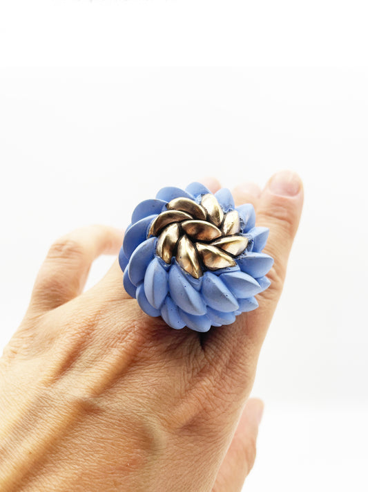 Simple Harmony Blue Ring