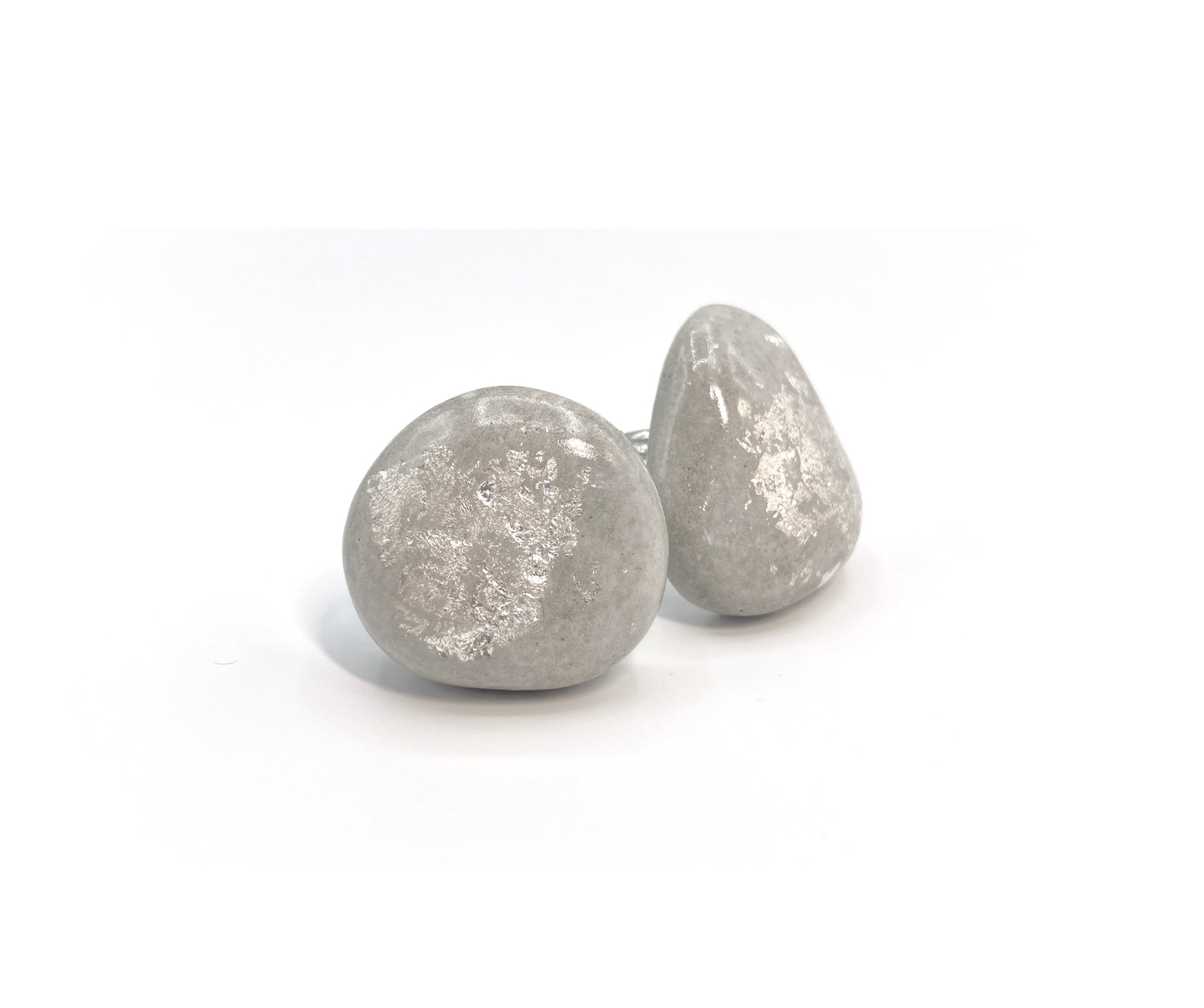 Cement Drop Silver Ring