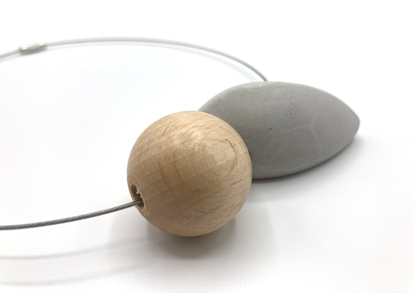 Wood Sphere and Cement