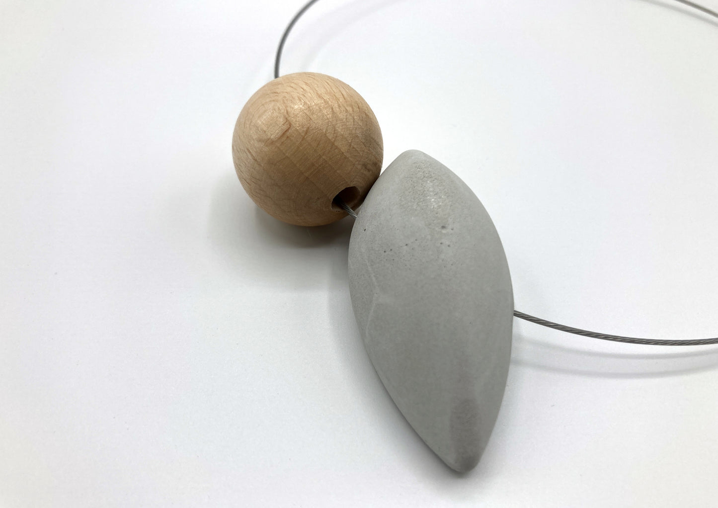 Wood Sphere and Cement