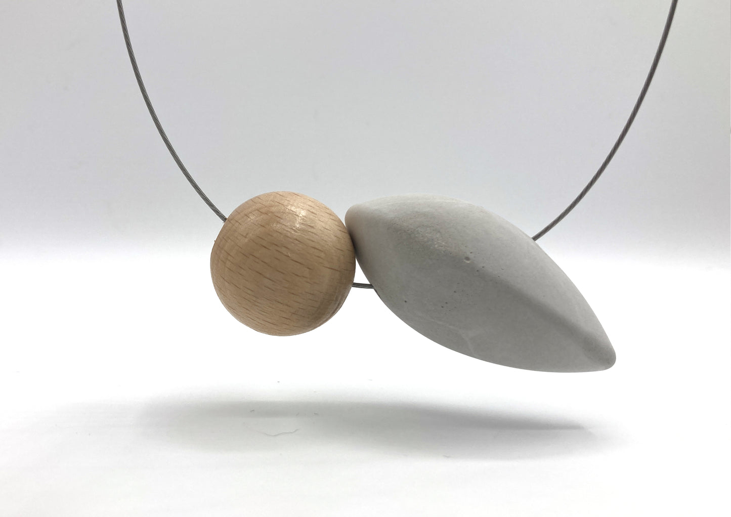 Wood Sphere and Cement