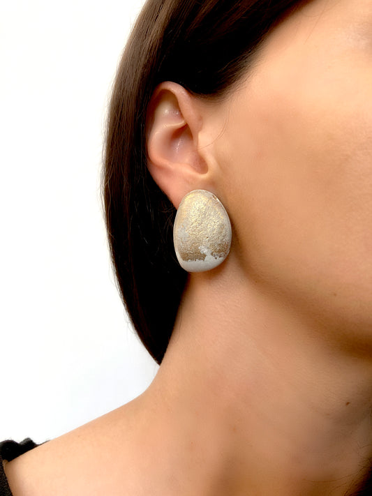 Bronze Powder Drops Earrings