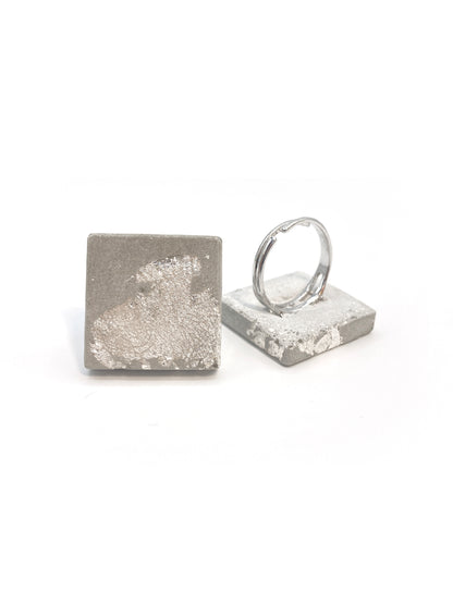 Square Silver Ring