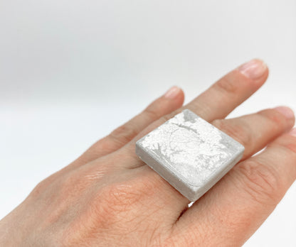 Square Silver Ring