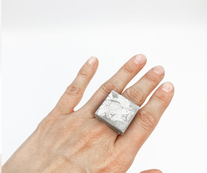 Square Silver Ring